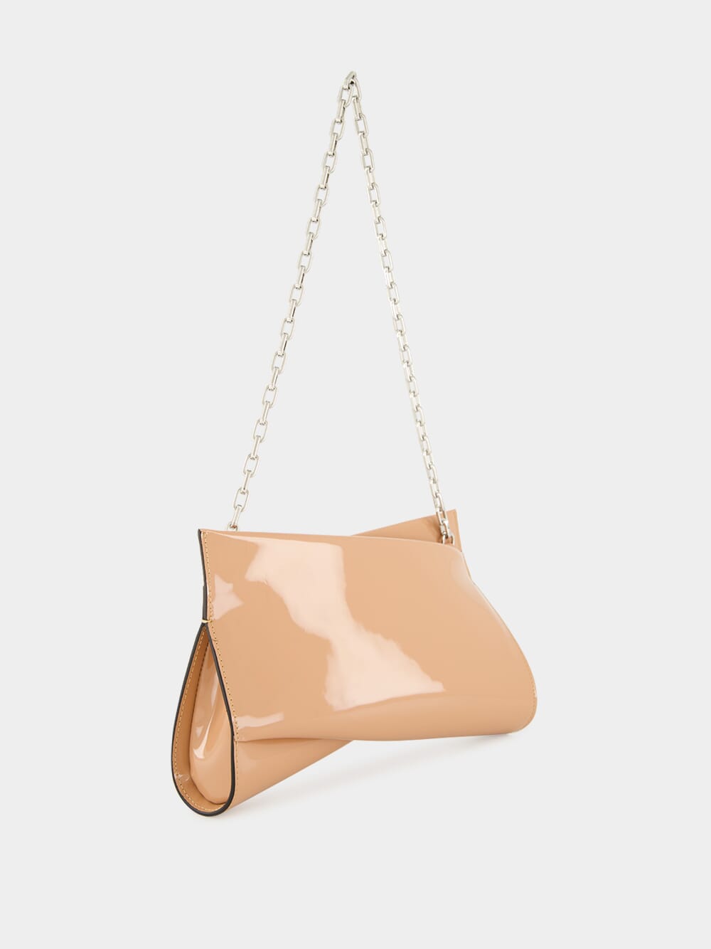 Lowbitwist Small Blush Patent Leather Clutch