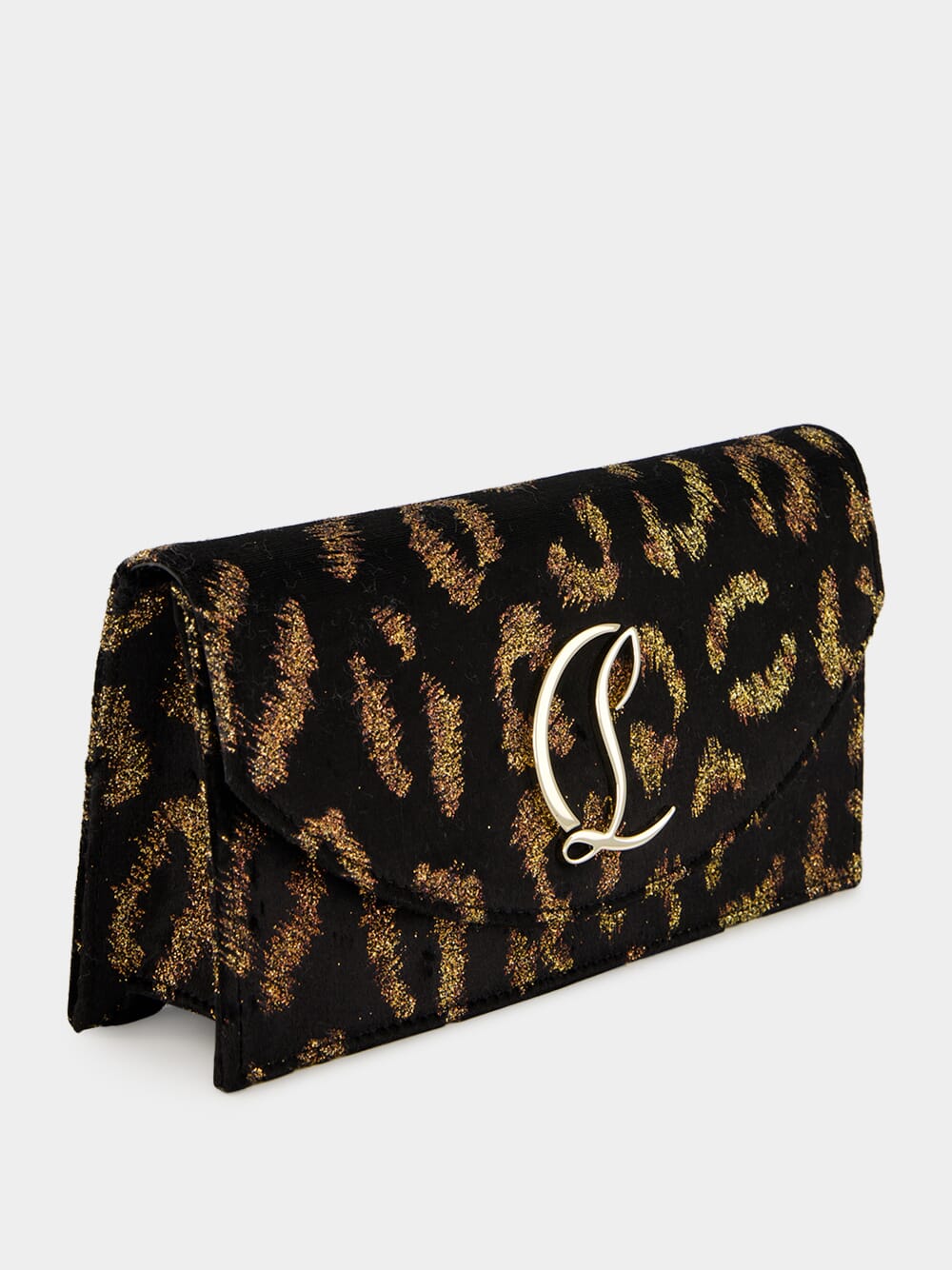Loubi54 Leo Velvet Silk Clutch