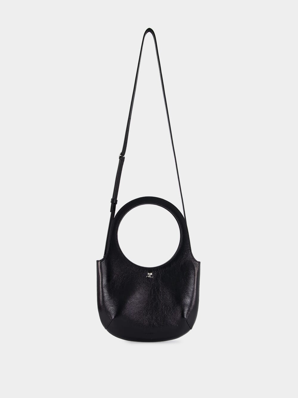 Black Naplack Leather Holy Bag