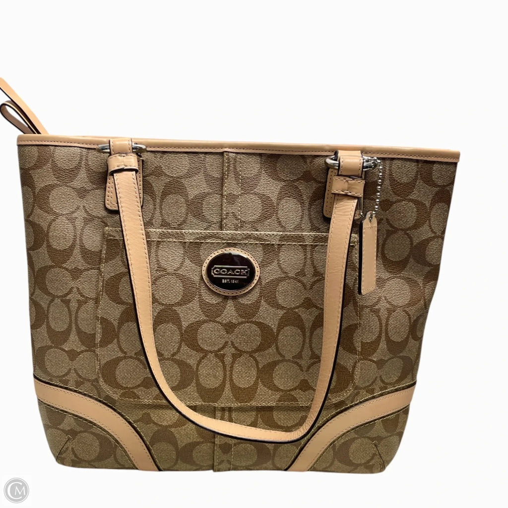 Tote Designer By Coach, Size: Medium