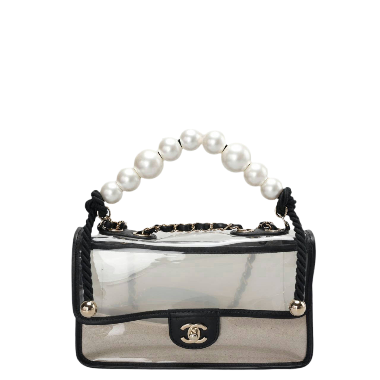 Chanel Sand By The Sea Classic Flap Bag Medium with Pearl Strap – 2018 Collection