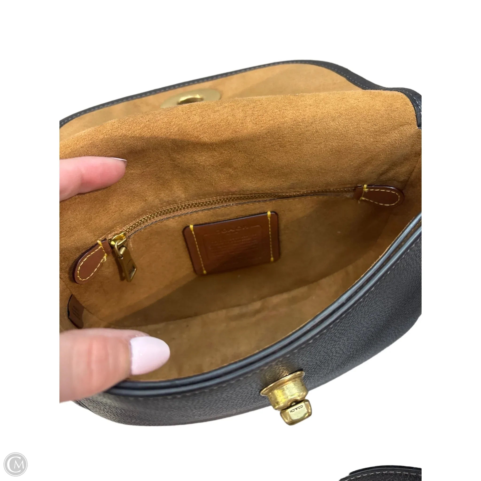 Crossbody Designer By Coach, Size: Small