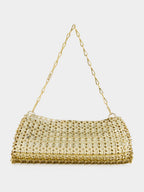 Gold 1969 Metal Disc Clutch Bag