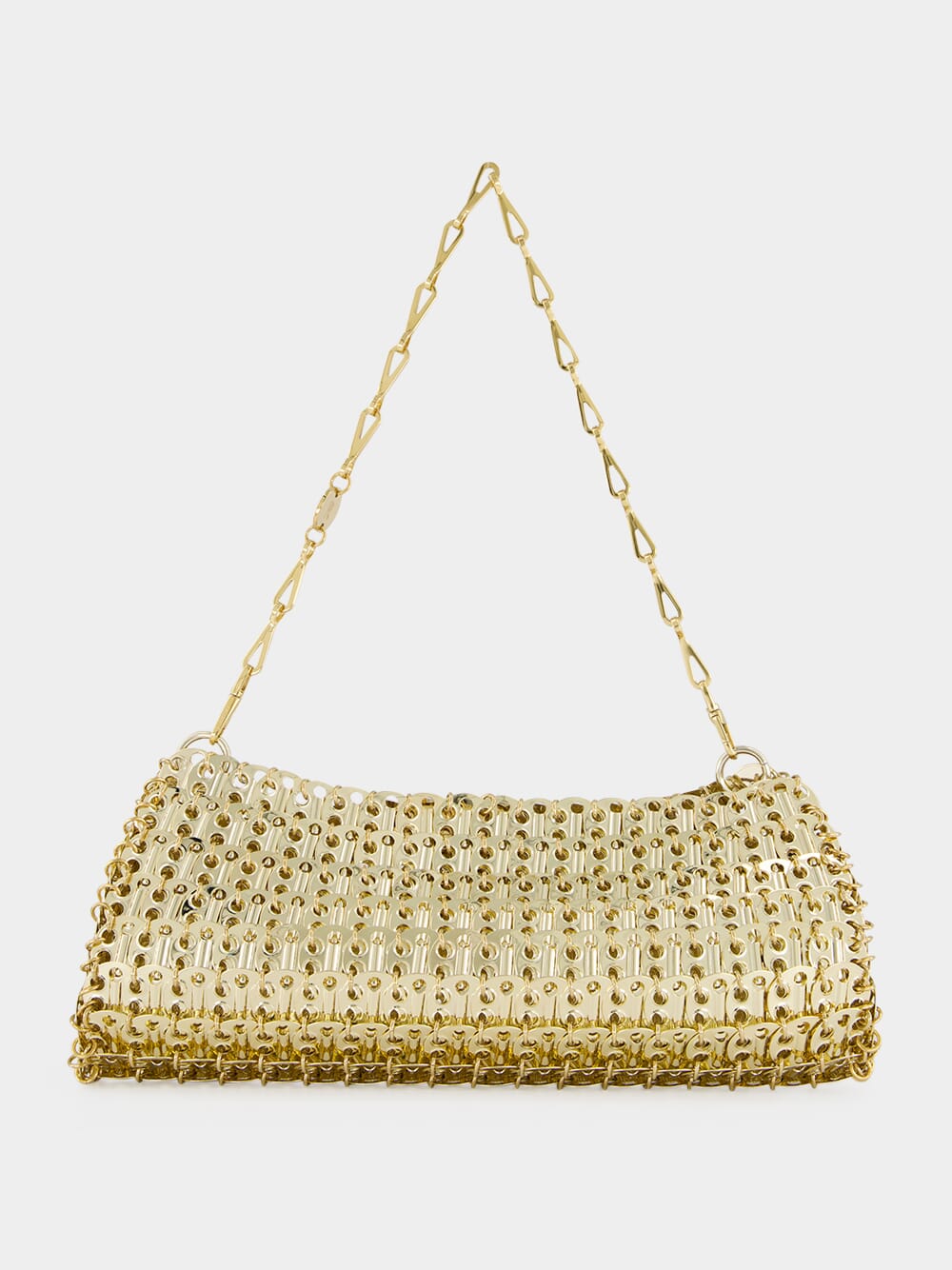 Gold 1969 Metal Disc Clutch Bag