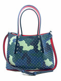 CHRISTIAN LOUBOUTIN Blue Camoflage Handbag