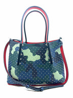 CHRISTIAN LOUBOUTIN Blue Camoflage Handbag