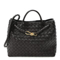 Nappa Intrecciato Medium Andiamo Shoulder Bag Fondant