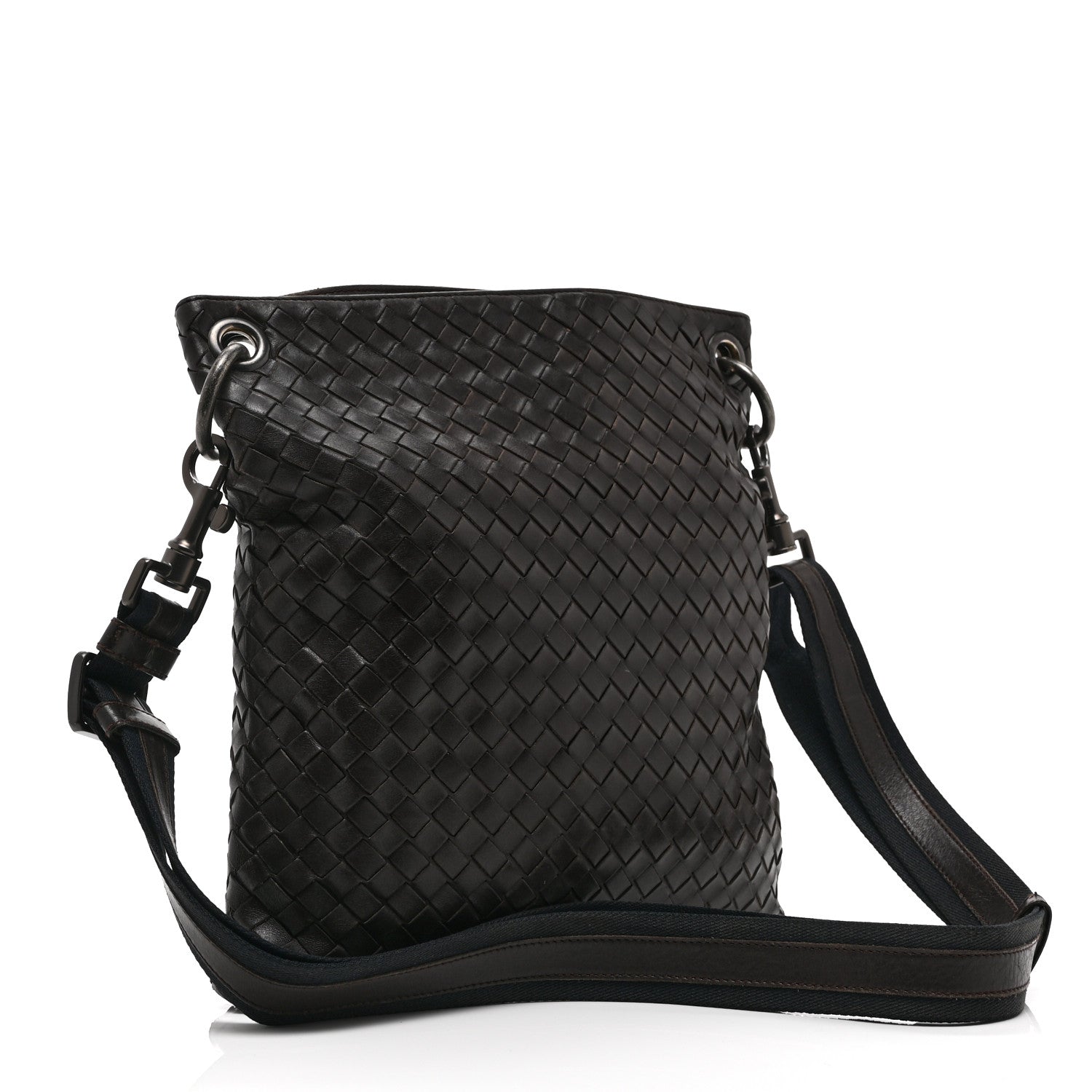 Nappa Intrecciato VN Crossbody Messenger Bag Brown
