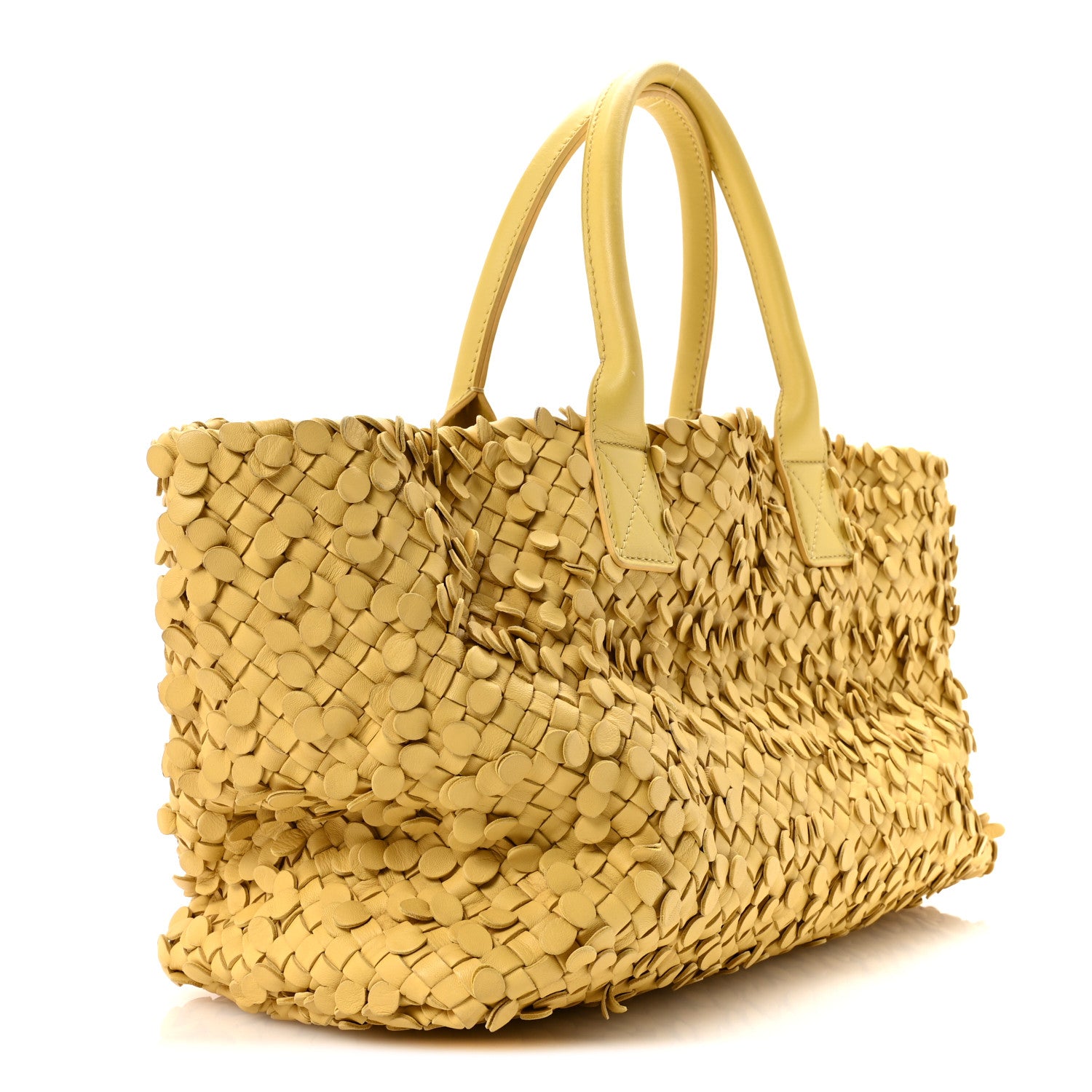Nappa Intrecciato Medium Paillettes Cabat Poussin