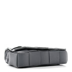 Grained Calfskin Maxi Intrecciato Cassette Crossbody Bag Thunder