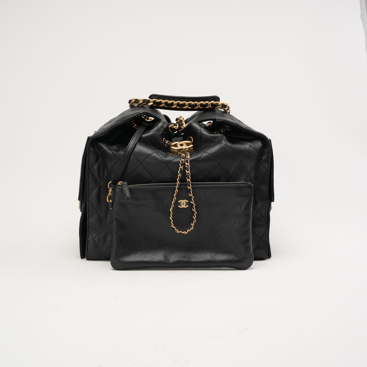Chanel 25 Medium Grained Calfskin & Gold-Tone Black 2025