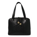 Caviar Large CC Shoulder Bag Black