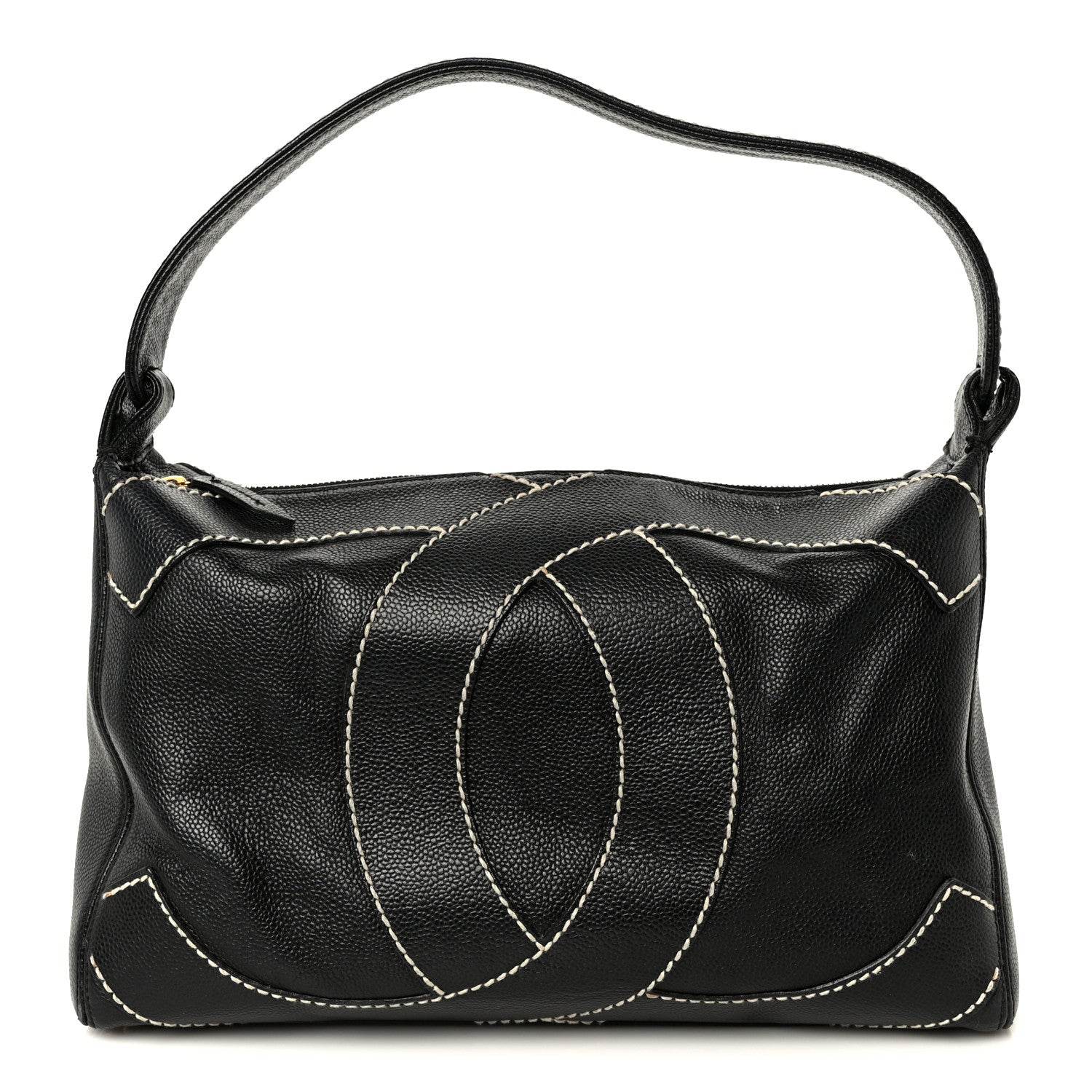 Caviar CC Stitched Hobo Black