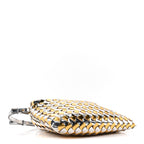Metallic Lambskin Intrecciato Mini Hop Silver Gold