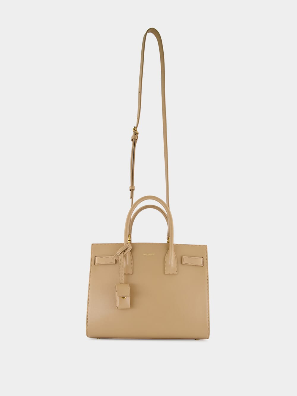Sac de Jour Baby in Smooth Leather in Dark Beige
