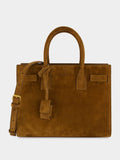 Sac de Jour Baby in Suede in Caramel Cognac