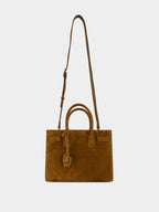 Sac de Jour Baby in Suede in Caramel Cognac