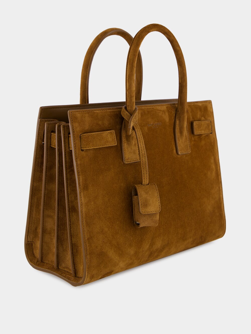 Sac de Jour Baby in Suede in Caramel Cognac