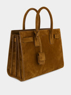Sac de Jour Baby in Suede in Caramel Cognac