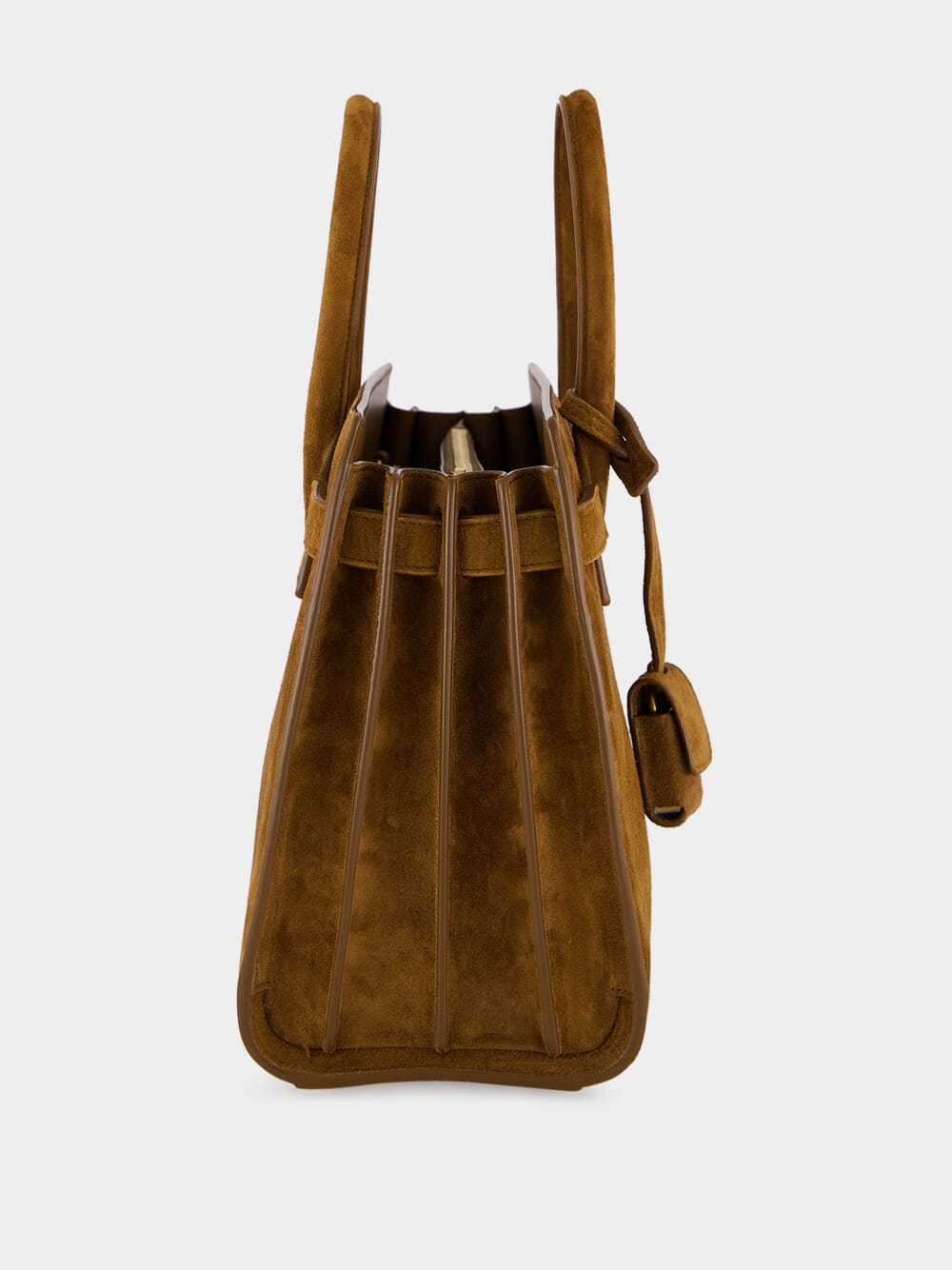 Sac de Jour Baby in Suede in Caramel Cognac