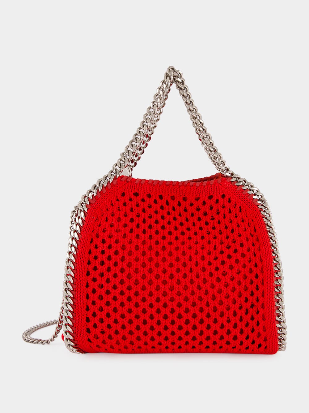 Lipstick Red Falabella Mini Mesh Tote