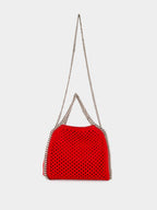 Lipstick Red Falabella Mini Mesh Tote