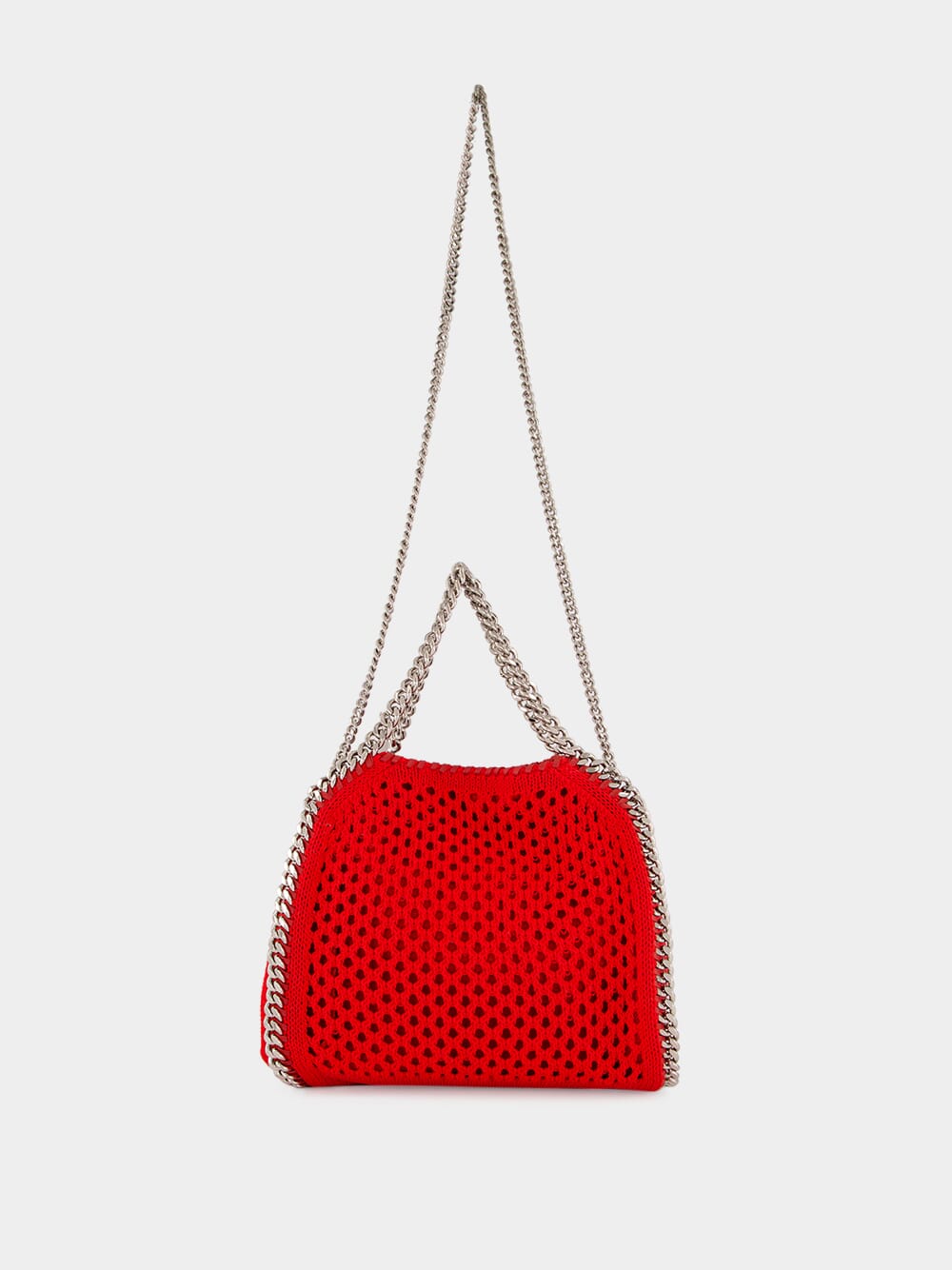 Lipstick Red Falabella Mini Mesh Tote