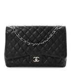 Caviar Maxi Single Flap Black