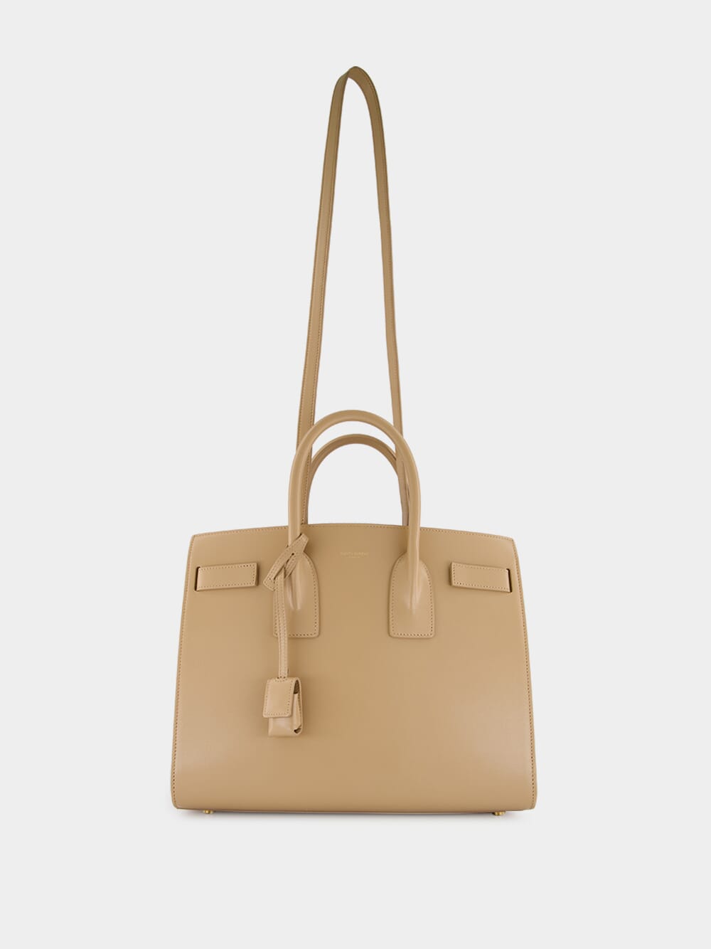 Clear Beige Small Sac De Jour in Smooth Leather
