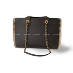 Chanel Black Large Deauville Tote Bag in Calfskin Leather Limited Edition