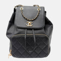 Backpack Black Caviar Leather