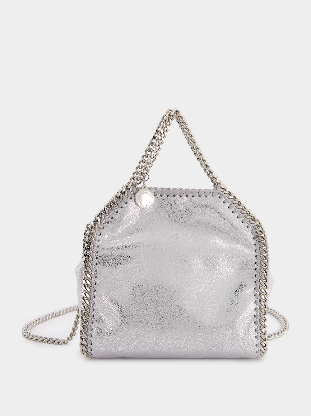 Silver Tiny Falabella Tote Bag
