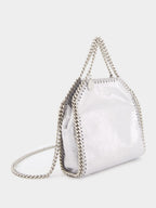 Silver Tiny Falabella Tote Bag