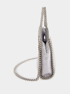 Silver Tiny Falabella Tote Bag
