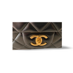 Chanel Black Classic Double Flap Maxi Bag with Gold Hardware