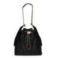 Caviar Quilted Medium Chanel 25 Handbag Black