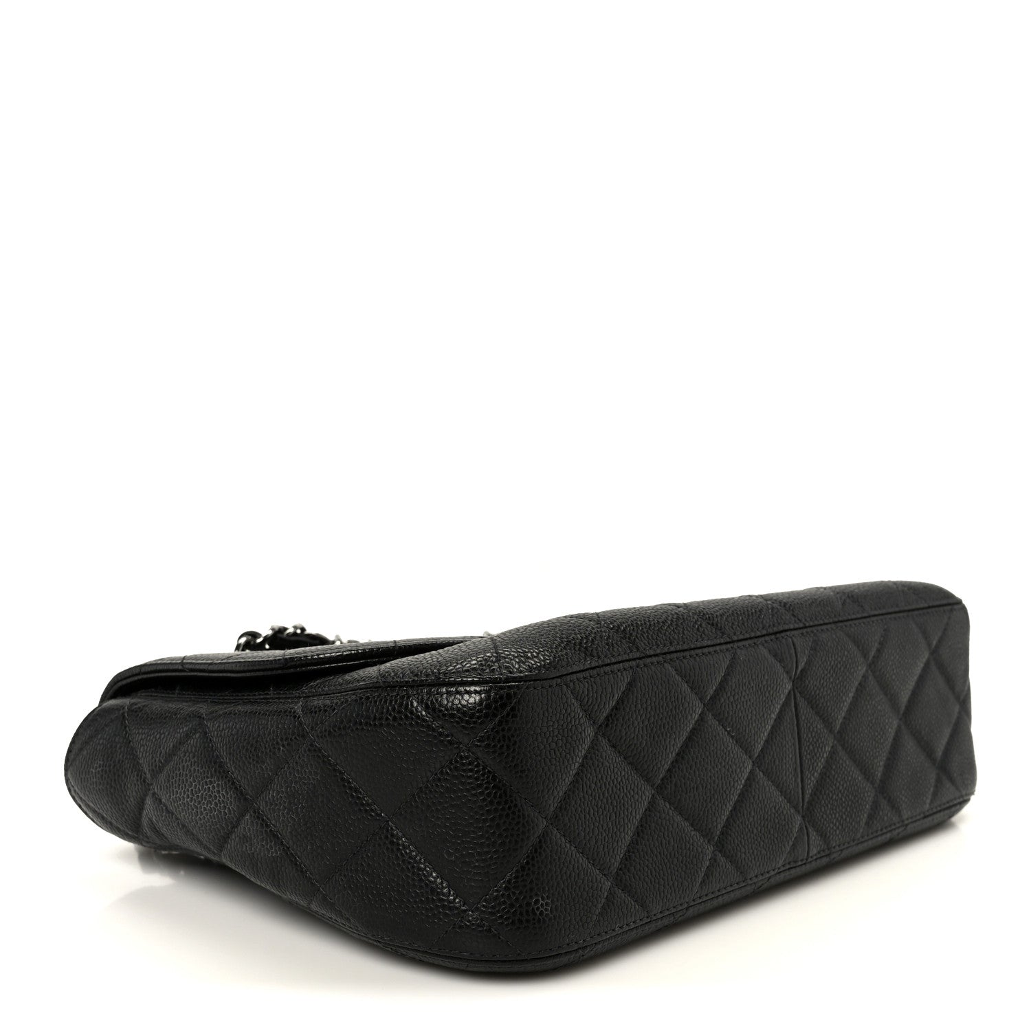 Caviar Quilted Jumbo Single Flap Black