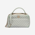 Chanel Trendy CC Bowling Medium Lamb Mint Green 2018