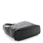 Calfskin Quilted Maxi Hobo Black