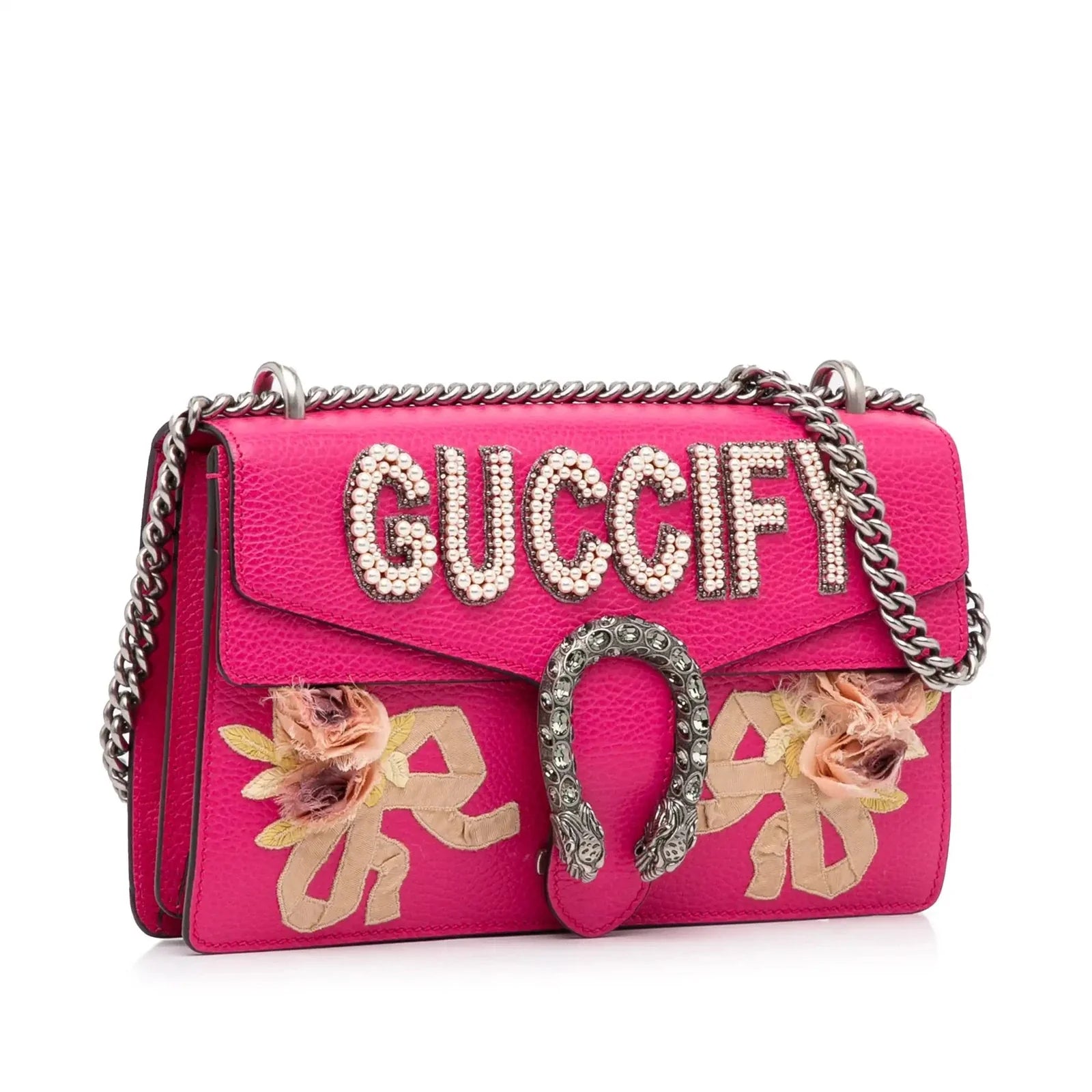Gucci Rosa Small Guccify Dionysus Shoulder Bag