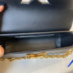 Handbag Luxury Designer By Louis Vuitton In Black, Size:Small