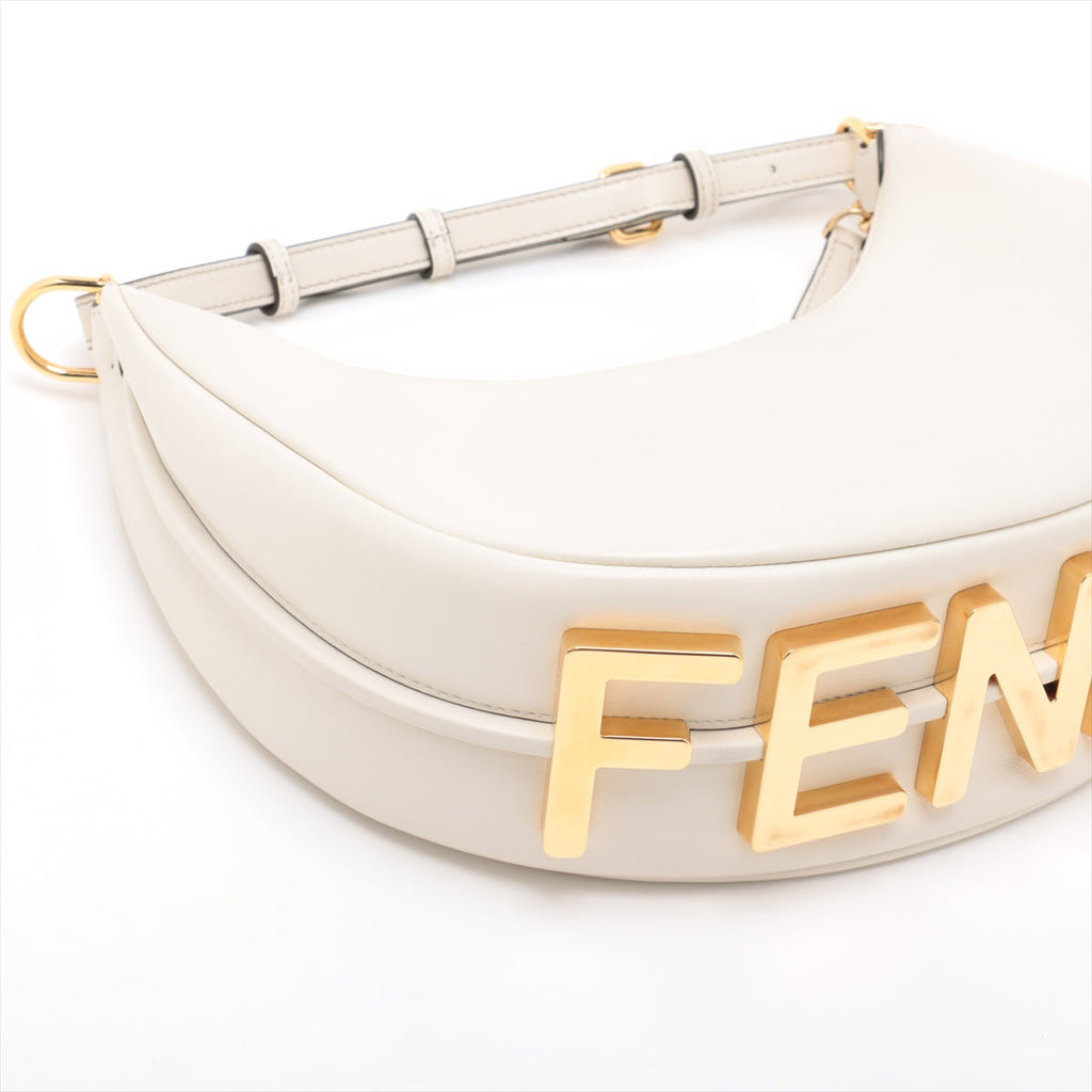 Fendi Fendigraphy Small Creme Bag