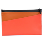 Longchamp Ruban Black Handbag Le Foulonne Bag Blue Orange Leather Wallet NEW