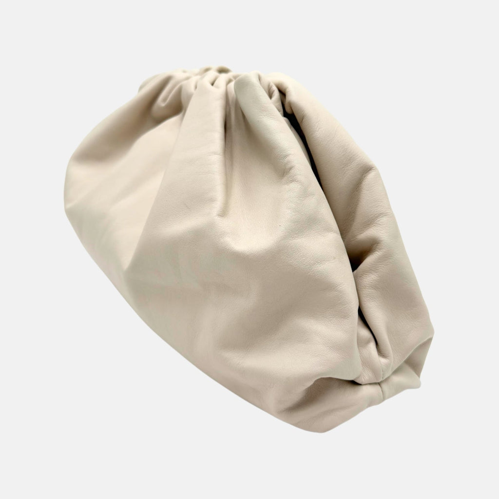The Pouch Oversized Clutch Cream Calfskin
