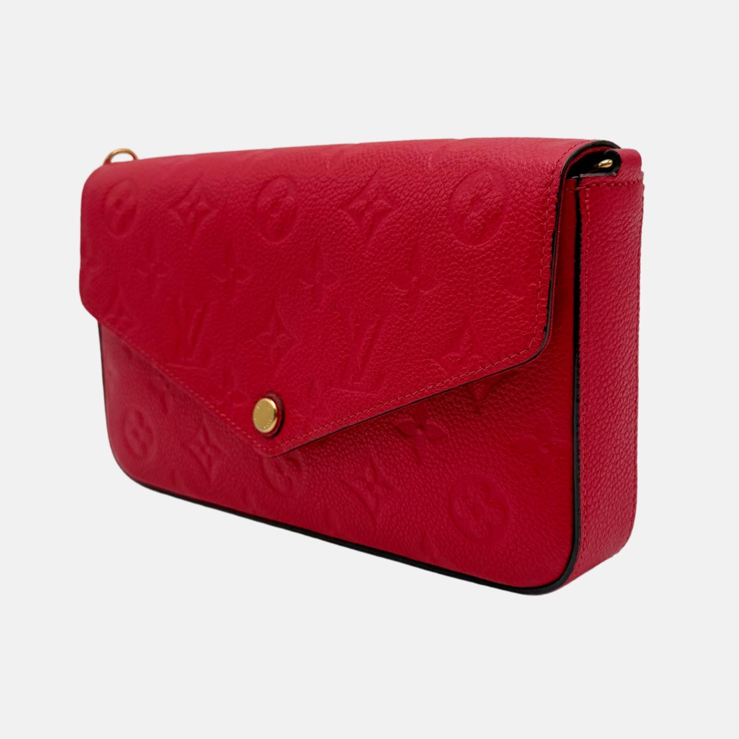 Pochette Felicie Chain Wallet Red Empreinte