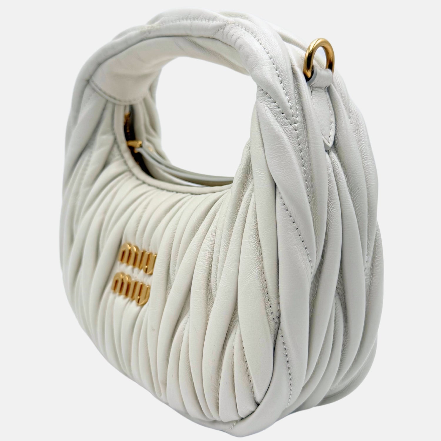Wander Matelassé Nappa Leather Hobo Mini-Bag