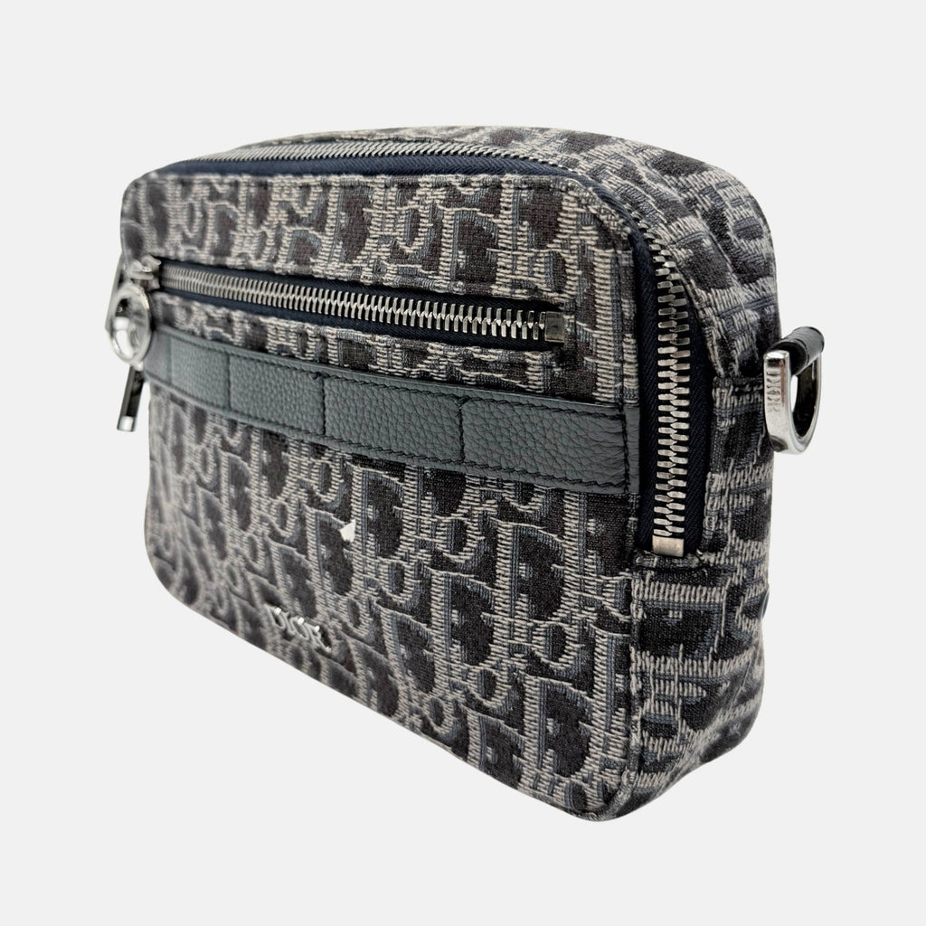 Messenger Bag Blue Trotter Canvas Safari Small