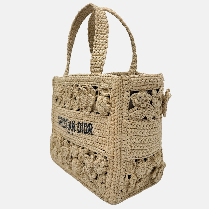 Book Tote Small Natural Raffia