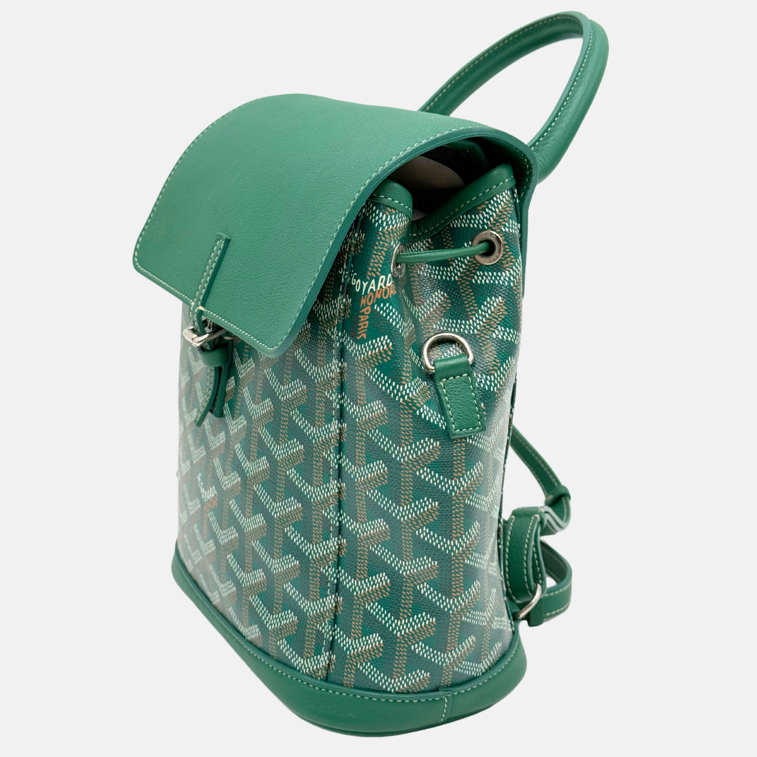 Alpin Mini Backpack Green Goyardine Calfskin