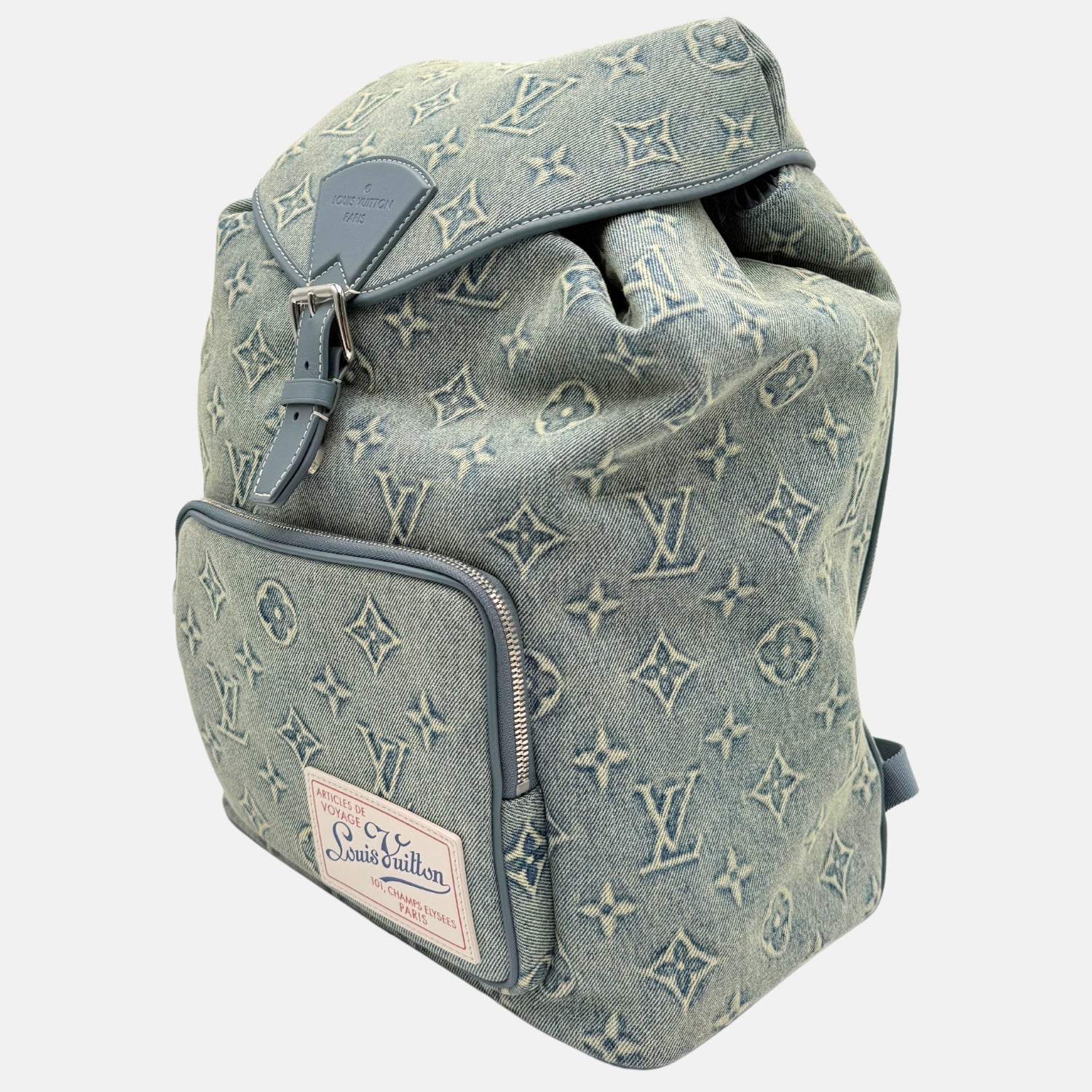 Montsouris Backpack Washed Monogram Denim